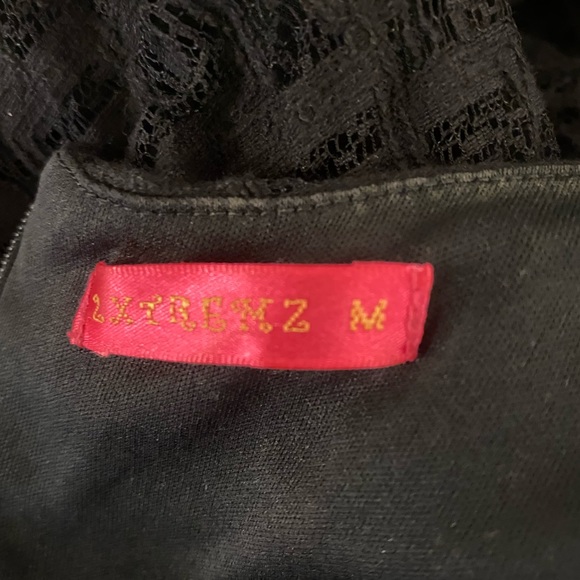 Xtreme brand-Black lace dress, medium size - Picture 7 of 14